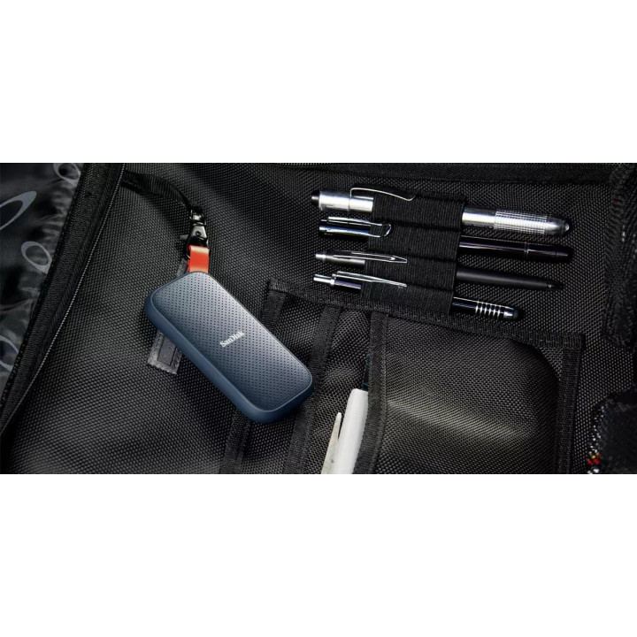 Външен SSD диск Sandisk 2TB, USB 3.2, Type-C, Черен - SDSSDE30-2TB-G26