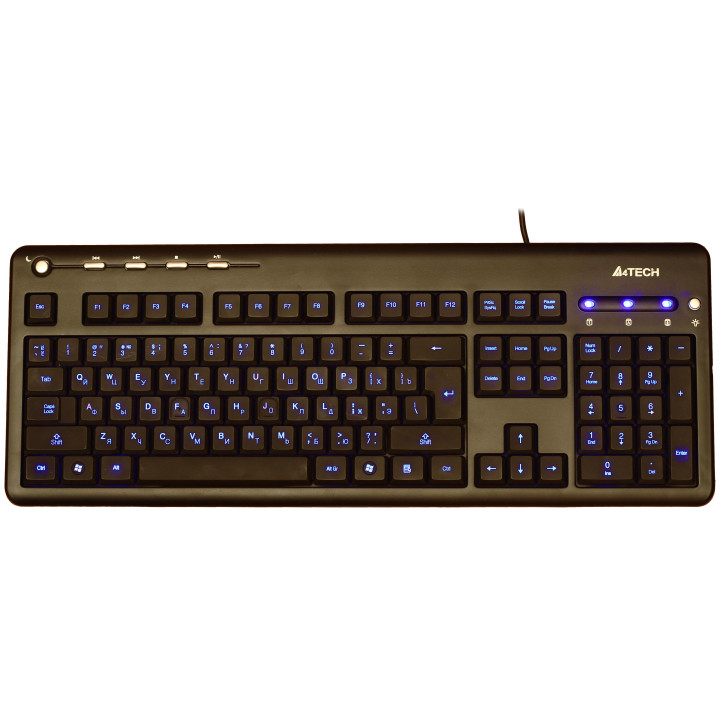 Геймърска клавиатура A4tech KD-126-1 със синя LED подсветка