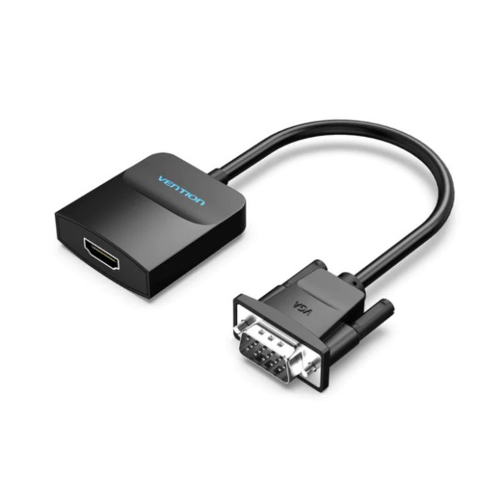 Адаптер  Vention VGA to HDMI with sound, Active converter with AUX-in and Micro USB power - ACNBB