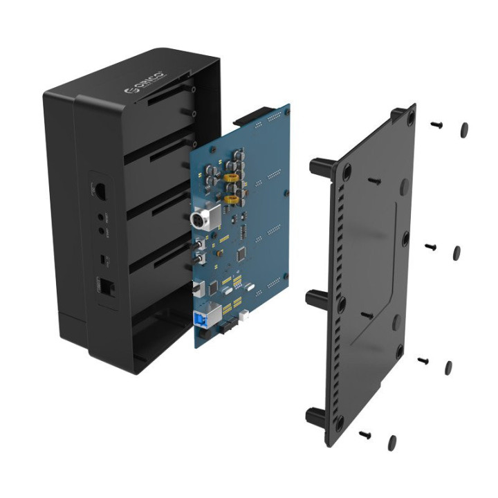 Докинг станция за дискове Orico  Storage / HDD / SSD Dock / Duplicator - 4x 2.5 and 3.5 inch USB3.0, black - 6648US3-C