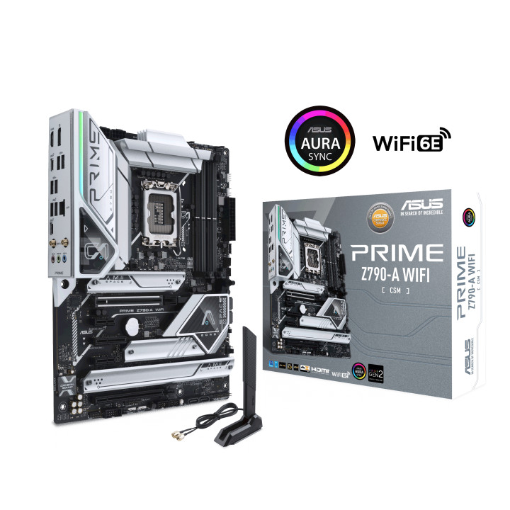 Дънна платка  Asus PRIME Z790-A WIFI, LGA 1700, ATX, DDR5, PCIe 5.0, Aura Sync RGB