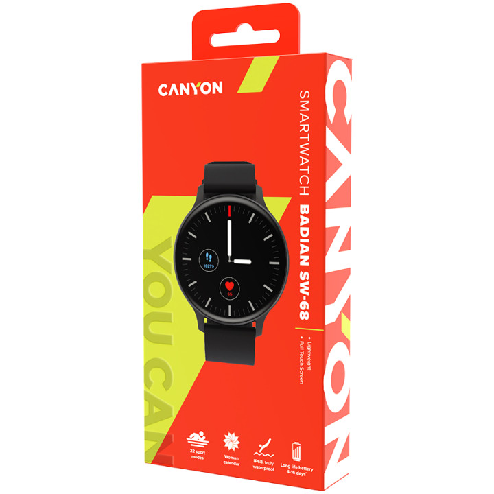 Смарт часовник Canyon CNS-SW68BB