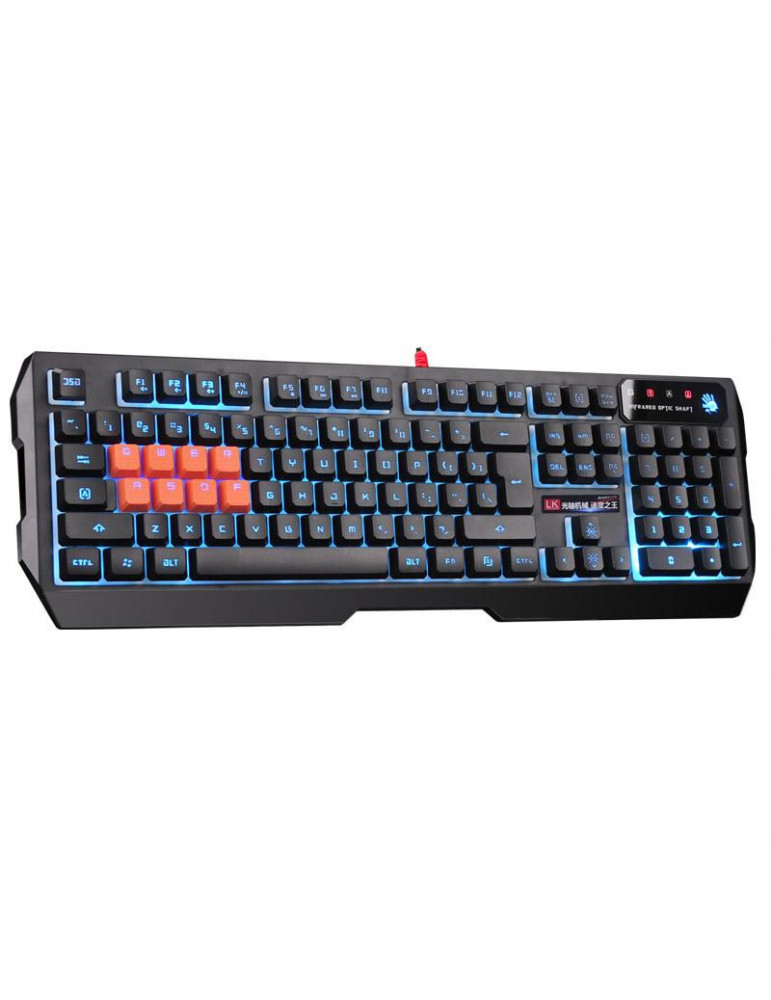 Геймърска полу-механична клавиатура A4tech Bloody B188, Optic-switch, Neon Glare