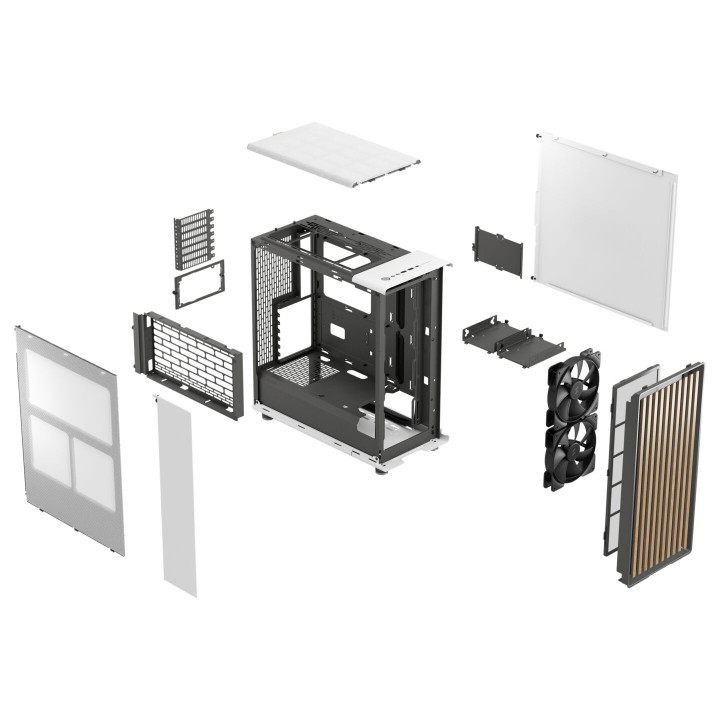 Кутия за компютър Fractal Design NORTH CHALK WHITE - FD-C-NOR1C-03