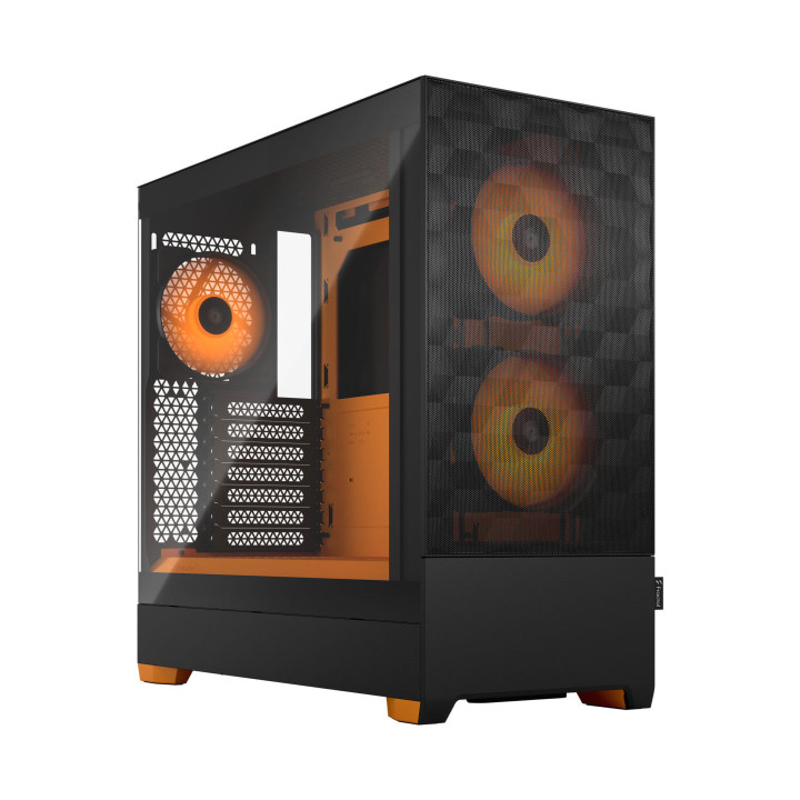 Кутия за компютър Fractal Design POP AIR RGB ORNG CORE TG CL - FD-C-POR1A-05