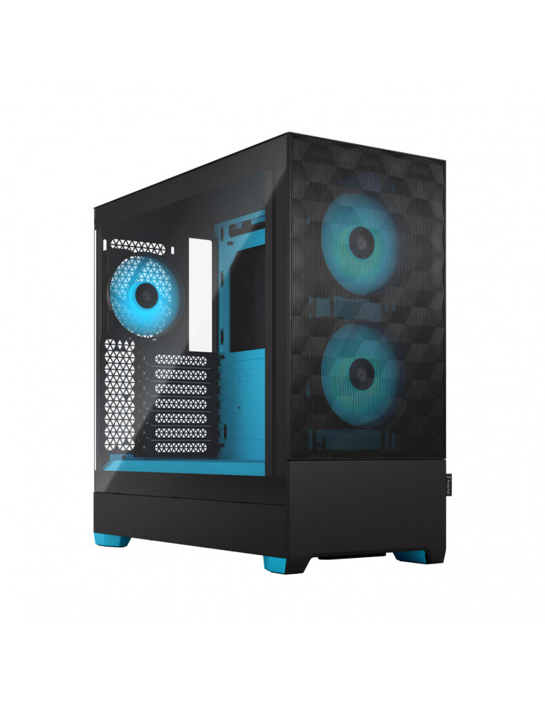 Кутия за компютър Fractal Design POP AIR RGB CYAN CORE TG CL - FD-C-POR1A-02