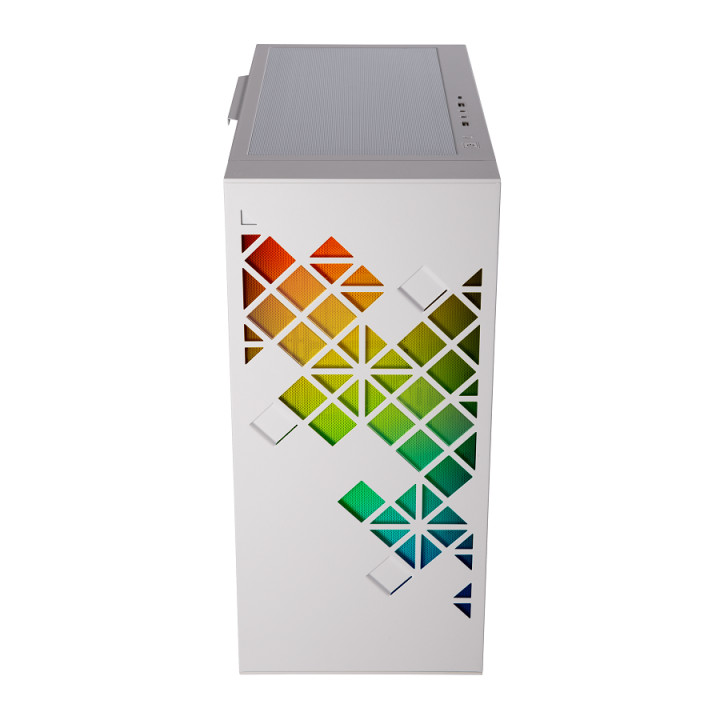Кутия за компютър Bitfenix TRACERY ARGB WHITE - BFC-TRA-500-WWG-3W1A