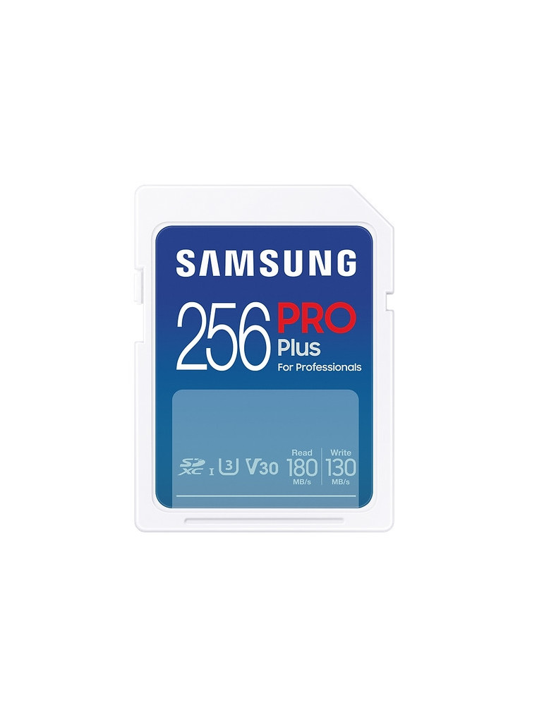 SD карта Samsung 256GB SD Card PRO Plus, UHS-I, Read 180MB/s - Write 130MB/s - MB-SD256S/EU