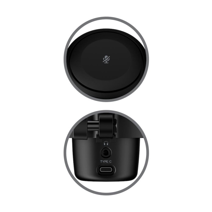 Микрофон HyperX DuoCast, USB, черен - 4P5E2AA