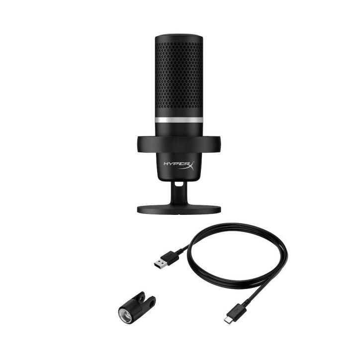 Микрофон HyperX DuoCast, USB, черен - 4P5E2AA