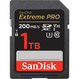 SD карта Sandisk 1TB Extreme PRO SDHC, UHS-1, Class 10, U3, 140 MB/s  - SDSDXXD-1T00-GN4IN
