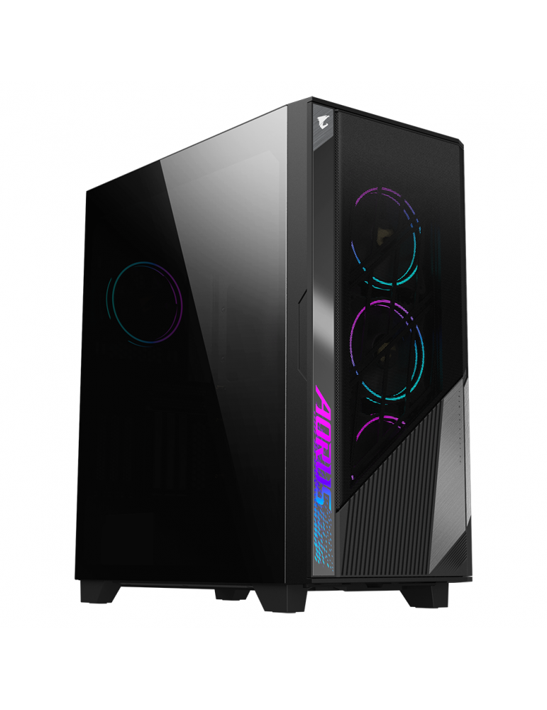 Кутия за компютър Gigabyte AORUS C500 TG RGB Fusion 2.0 Mid Tower - GB-AC500G ST