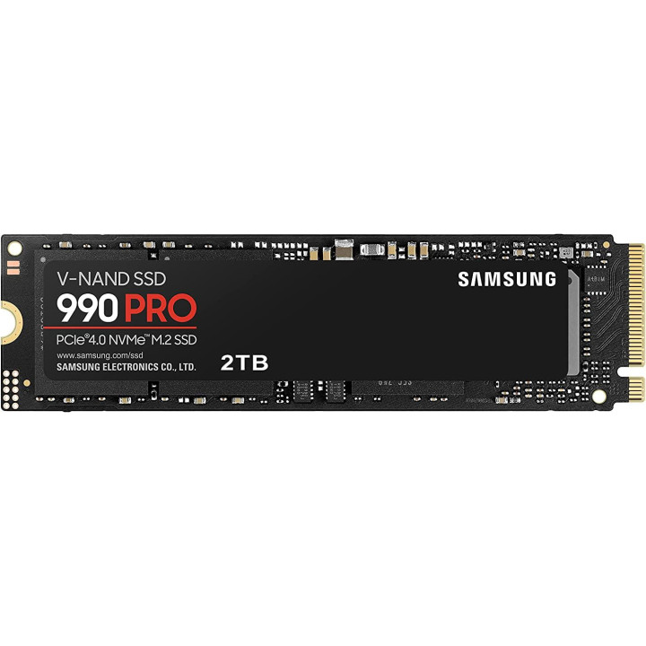 SSD диск Samsung 2TB 990 PRO, M.2 Type 2280, 7450/6900 MB/s - MZ-V9P2T0BW