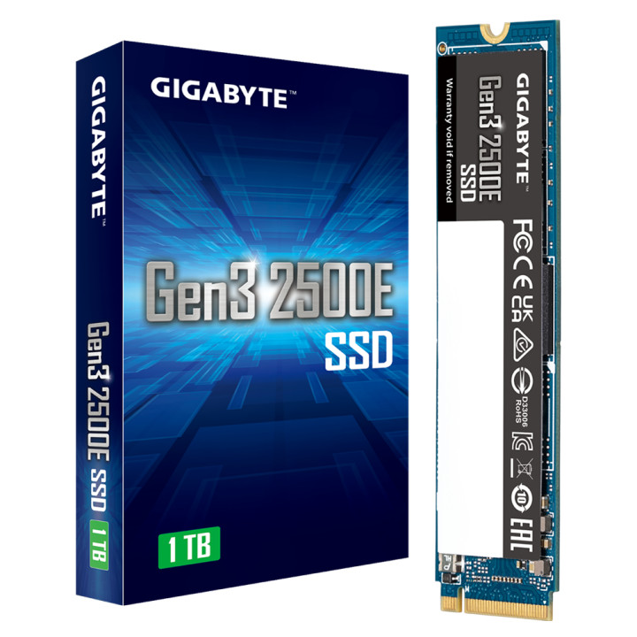 SSD диск Gigabyte 1TB Gen3 2500E, NVMe, M.2 - G325E1TB