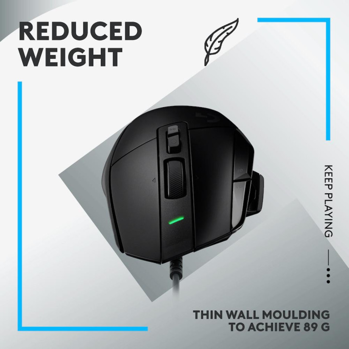 Геймърска мишка Logitech G502 X, USB, черен - 910-006138