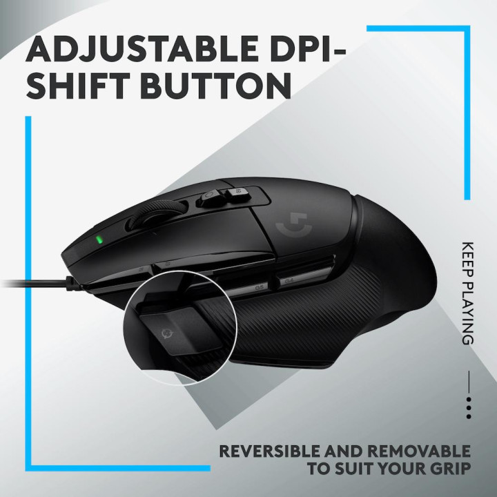 Геймърска мишка Logitech G502 X, USB, черен - 910-006138