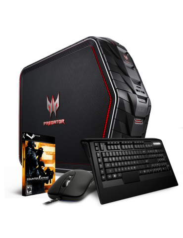 Компютър Acer Predator G3-710 клавиатура , мишка SteelSeries и игра Counter-Strike: Global Offensive