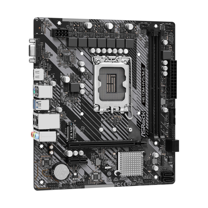 Дънна платка AsRock H610M-HVS/M.2 R2.0, LGA1700