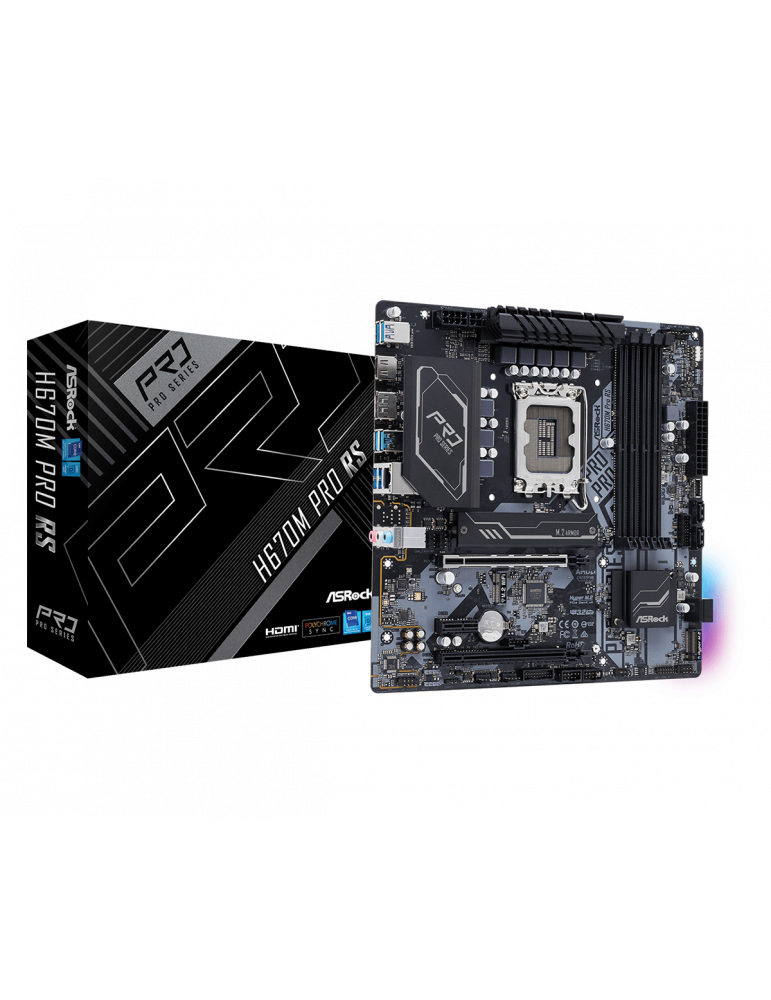 Дънна платка AsRock H670M PRO RS, LGA1700