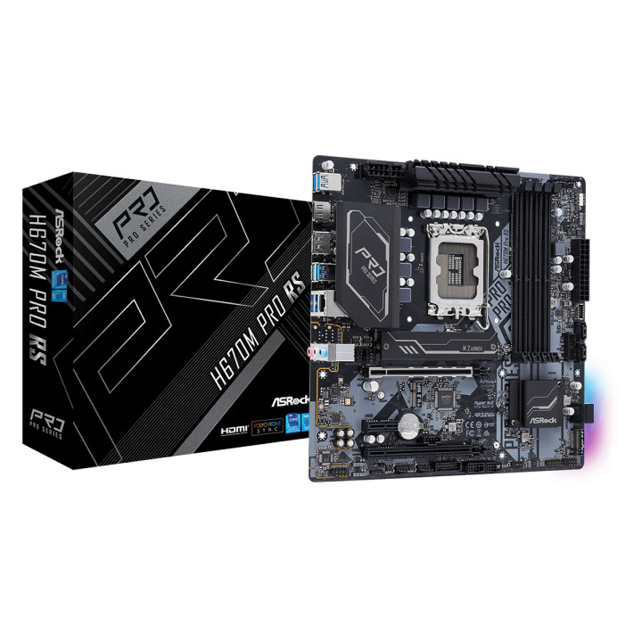Дънна платка AsRock H670M PRO RS, LGA1700