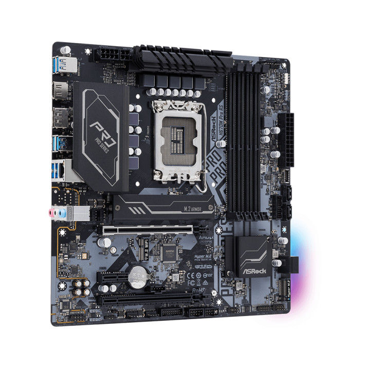 Дънна платка AsRock H670M PRO RS, LGA1700