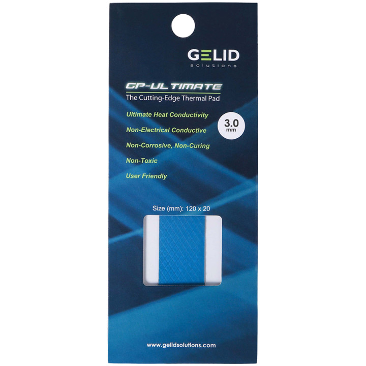 Термопад Gelid GP-ULTIMATE 120×20 THERMAL PAD, 3 mm - TP-GP04-R-E