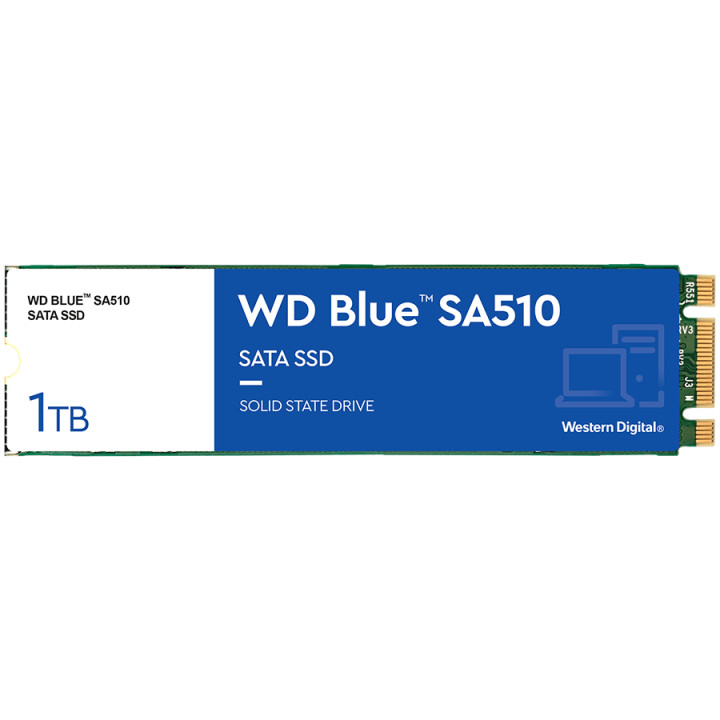 SSD диск WD 1TB Blue M.2, SATA 6Gb/s - WDS100T3B0B