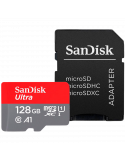 SD карта SanDisk 128GB   SD Adapter Ultra microSDXC 140MB/s  A1 Class 10 UHS-I - SDSQUAB-128G-GN6MA