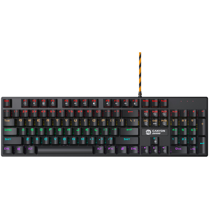 Механична геймърска клавиатура Canyon Deimos GK-4, черен - CND-SKB4-US