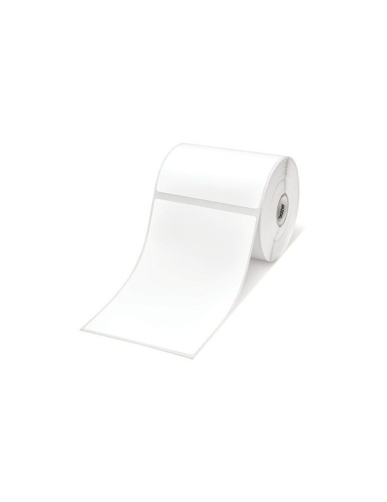 Brother RD-S02E1 White Paper Label Roll, 278 labels per roll, 102mm x 152mm