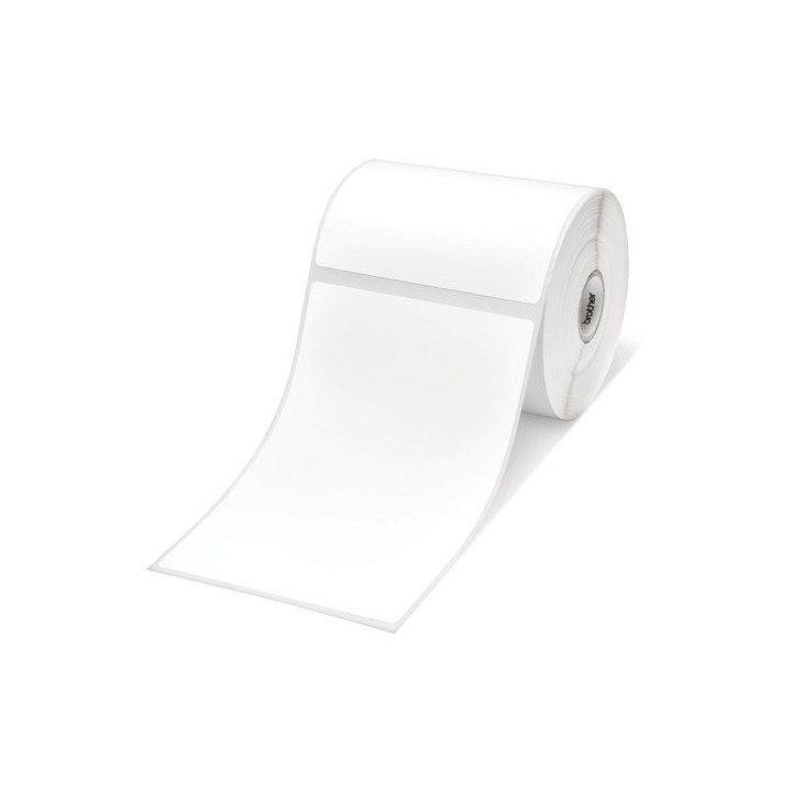 Brother RD-S02E1 White Paper Label Roll, 278 labels per roll, 102mm x 152mm