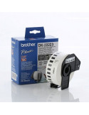 Brother DK-22223 White Continuous Length Paper Tape 50mm x 30.48m, Black on White
