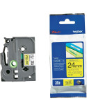 Brother TZe-651 Tape Black on Yellow, Laminated, 24mm - Eco