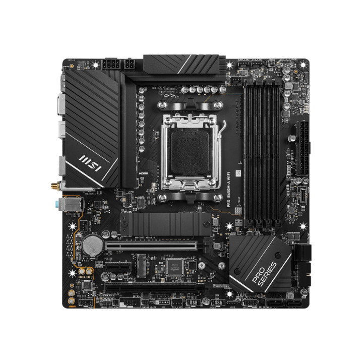 Дънна платка MSI PRO B650M-A WIFI, AM5 - 911-7D77-001