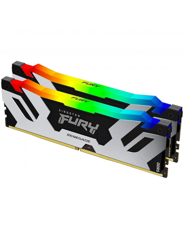 RAM памет Kingston 32GB(2x16GB) DDR5 7200MHz CL38 FURY Renegade RGB XMP - KF572C38RSAK2-32