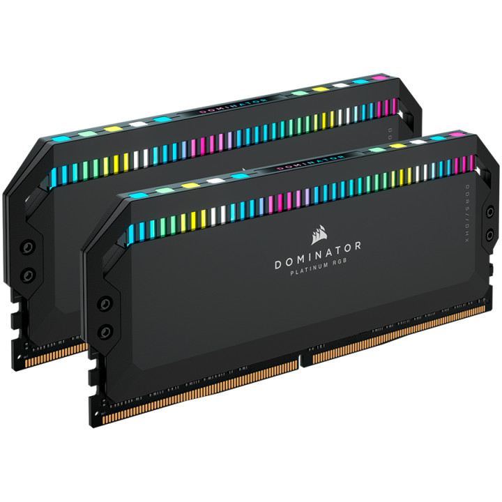 RAM памет Corsair 32G(2x16GB) DDR5 6200 PC5-49600 CL36 Dominator Platinum RGB 1.25V - Black - CMT32GX5M2X6200C36