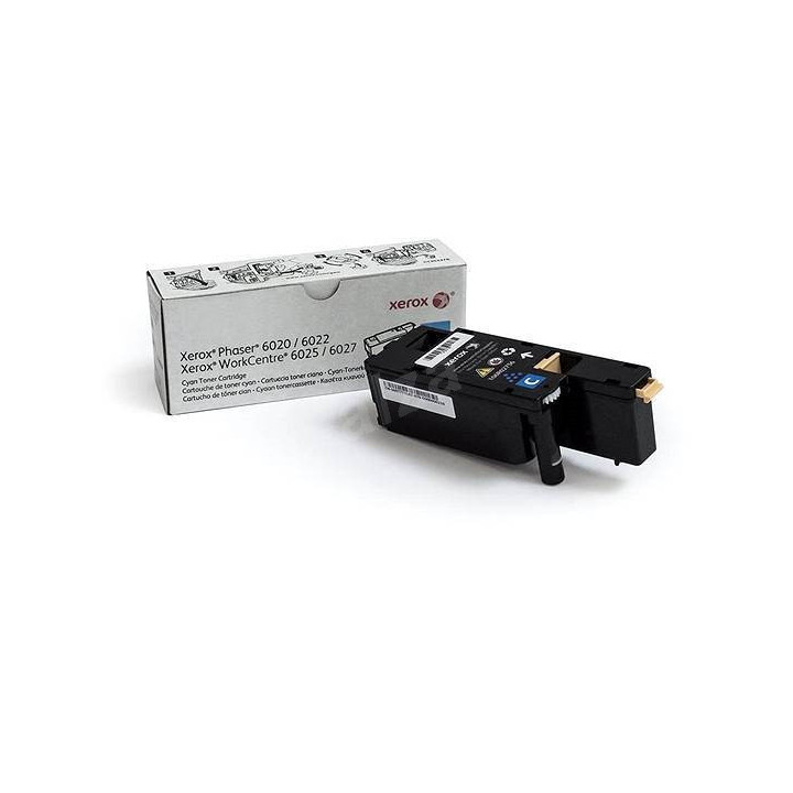Xerox Cyan Toner, Phaser 6020/6022, WorkCentre 6025/6027 (Yield 1000) DMO