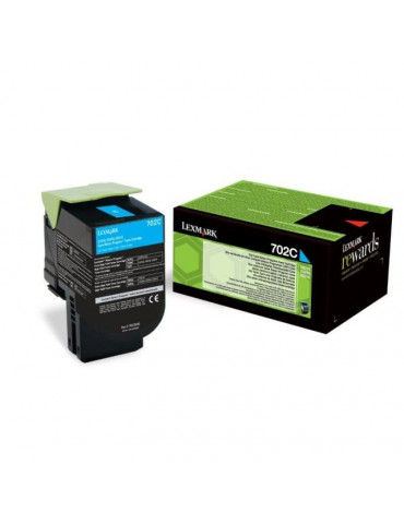 Lexmark 702C Cyan Return Program Toner Cartridge