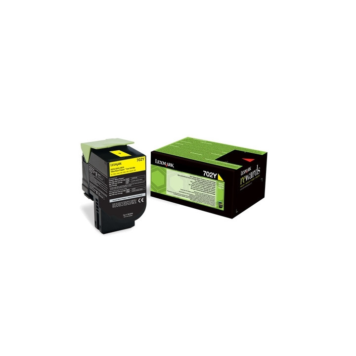 Lexmark 702Y Yellow Return Program Toner Cartridge