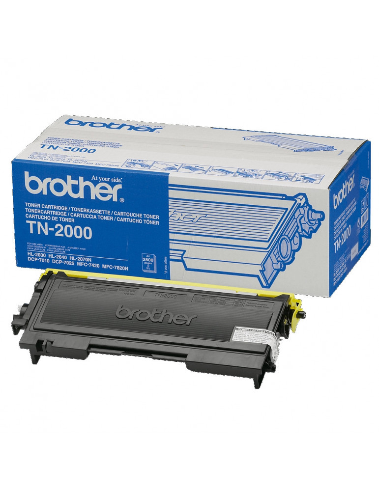 Brother TN-2000 Toner Cartridge for FAX-2820/2920, HL-2030/40/70, DCP-7010/7025, MFC-7225/7420/7820 series