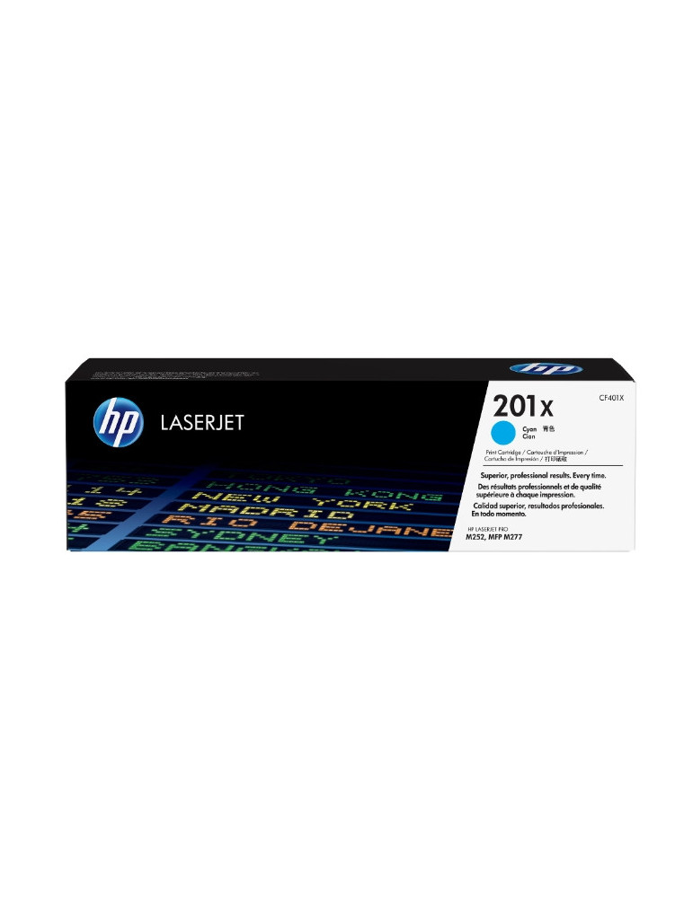 HP 201X High Capacity Cyan Original LaserJet Toner Cartridge (CF401X)