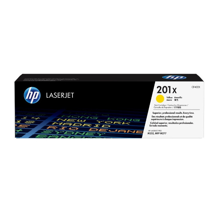 HP 201X High Capacity Yellow Original LaserJet Toner Cartridge (CF402X)