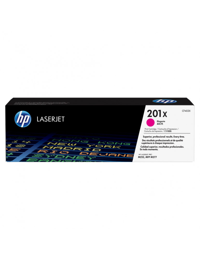 HP 201X High Capacity Magenta Original LaserJet Toner Cartridge (CF403X)