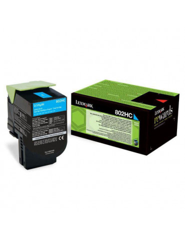 Lexmark 80x Cyan Toner Cartridge High Return
