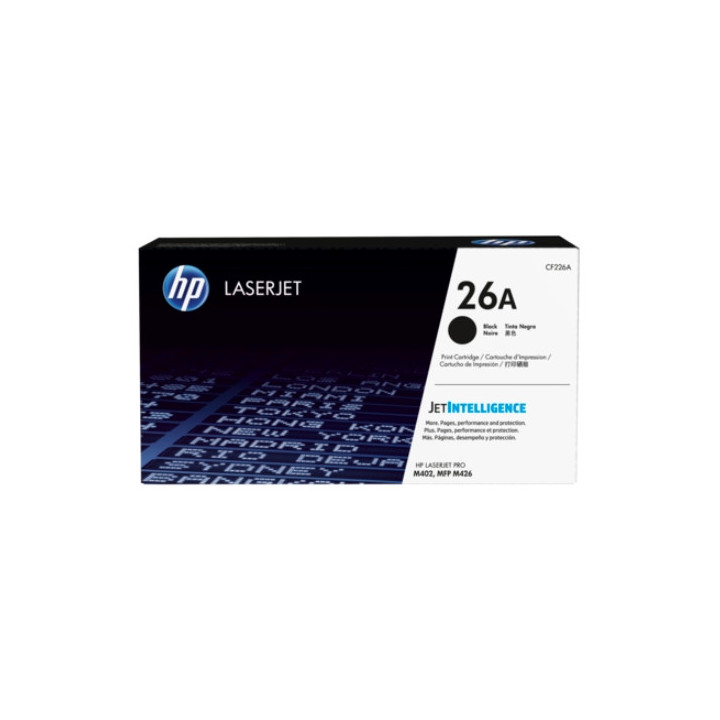 HP 26A Black Original LaserJet Toner Cartridge (CF226A)