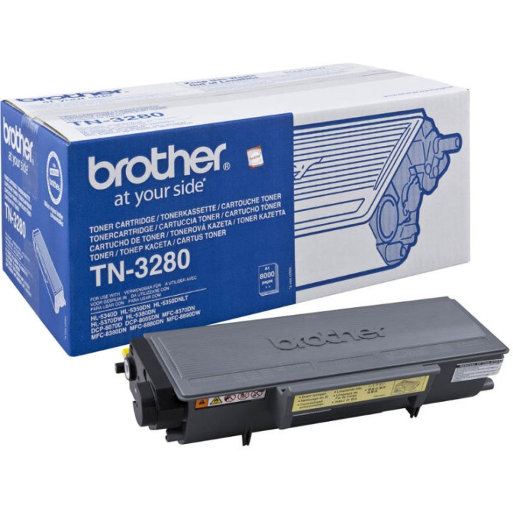 Brother TN-3280 Toner Cartridge High Yield for HL-5340/50/80, DCP-8070/8085, MFC-8370/8380/8880 series
