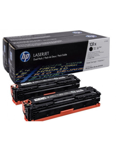 HP 131X 2-pack High Yield Black Original LaserJet Toner Cartridges