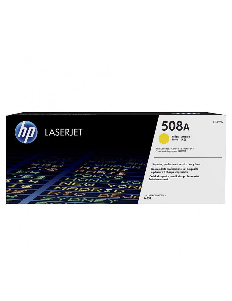 HP 508A Yellow Original LaserJet Toner Cartridge (CF362A)