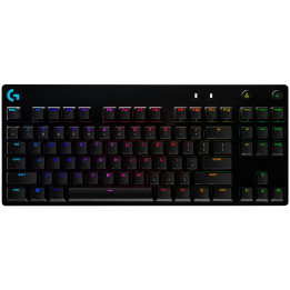 Геймърска клавиатура Logitech PRO X TKL Lightspeed, Tactile, US - BLACK - 920-012136