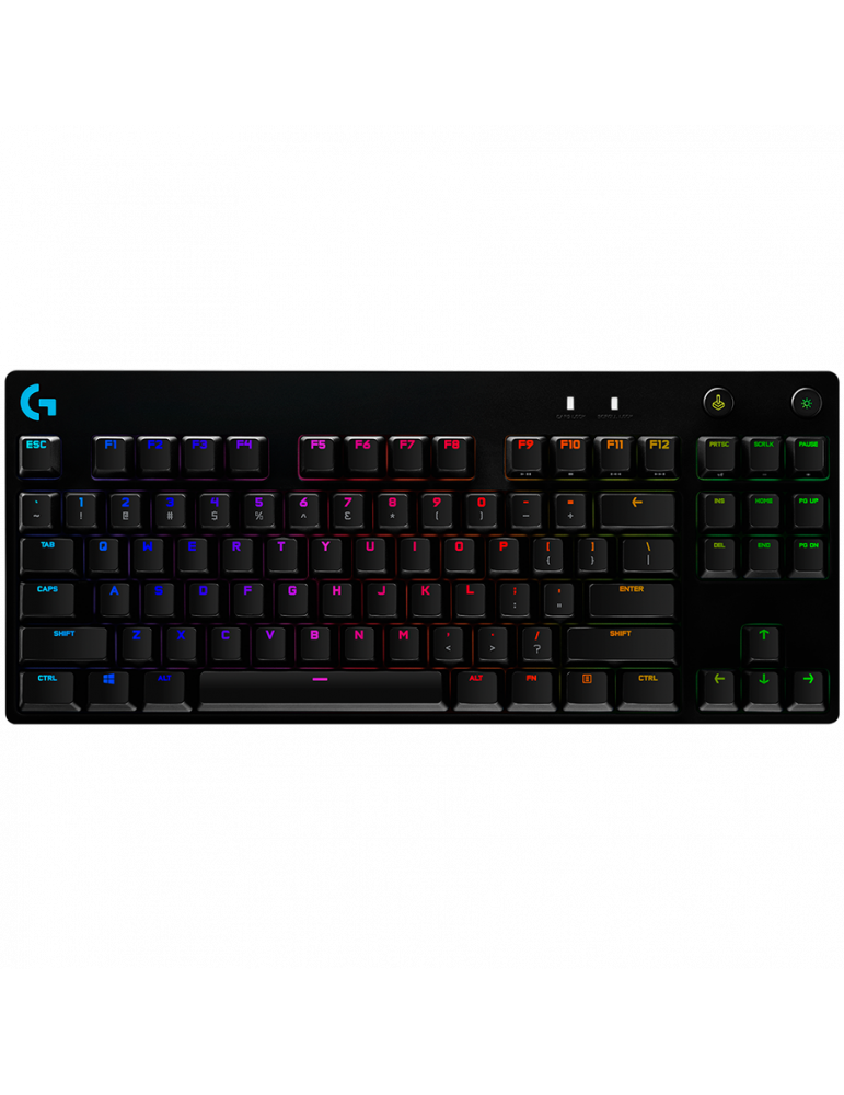 Геймърска клавиатура Logitech PRO X TKL Lightspeed, Tactile, US - BLACK - 920-012136